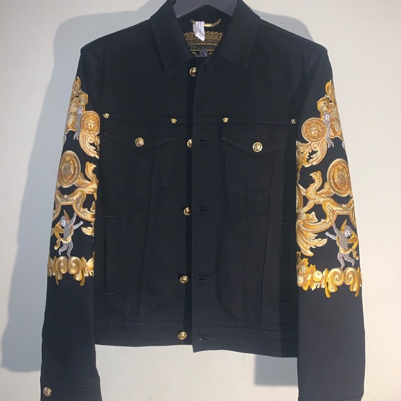 Versace Barocco Baroque denim jean jacket - Picture 2 of 16